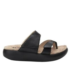 Beatrix Black Sandal -Alegria Shoes Sale BEA 601 S2