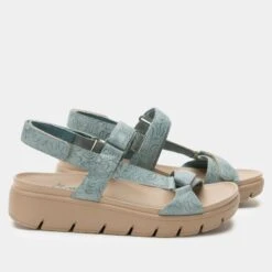 Henna Aged Denim Sandal -Alegria Shoes Sale HEN 6138 S2