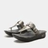 Kennedi Twinkle Pewter Sandal 1 Kennedi Twinkle Pewter Sandal -Alegria Shoes Sale KNN 6101 S1