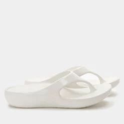 Ode White Gloss Sandal -Alegria Shoes Sale ODE 6158 S2