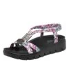 Roz Lovely Fuchsia Sandal -Alegria Shoes Sale ROZ 7553 S1