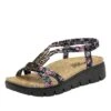 Roz Charm Black Sandal -Alegria Shoes Sale ROZ 7554 S1