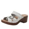 Sierra Delicut White Sandal 1 Sierra Delicut White Sandal -Alegria Shoes Sale SIE 7408 S1