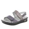 Verona Braided Pewter Sandal 2 Verona Braided Pewter Sandal -Alegria Shoes Sale VER 228 S1