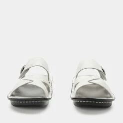 Victoriah Basketry White Sandal -Alegria Shoes Sale VIC 6113 S5