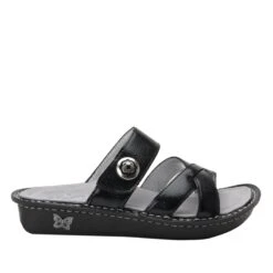 Victoriah Black Patent Sandal -Alegria Shoes Sale VIC 7755 S2