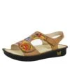 Viki Cognac Needles & Pins Sandal -Alegria Shoes Sale VIK 647N S1 Left