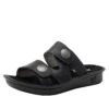 Violette Oiled Black Sandal -Alegria Shoes Sale VIO 7414 S1